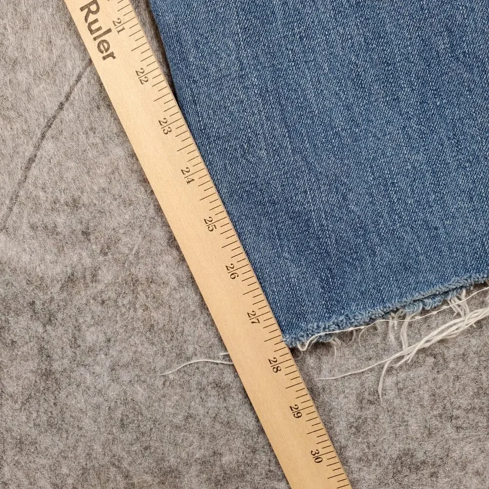 Polo Ralph Lauren Jeans Mens 32x28 Raw Hem Cut Off Medium Wash Classic Fit Denim